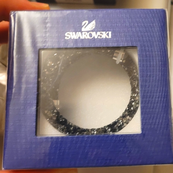 New Swarovski Crystal `crystaldust` Double Bracelet in Dark Medium Factory - Picture 4 of 4